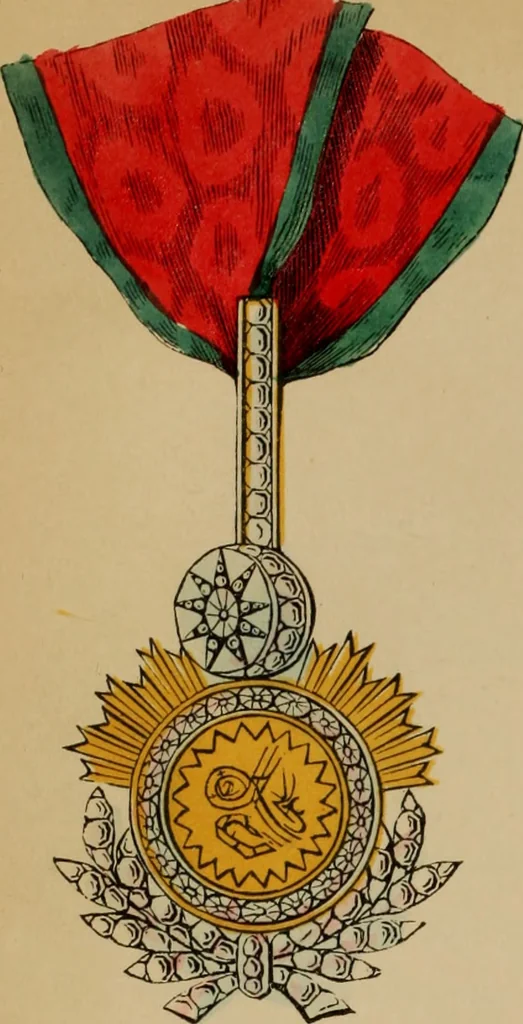 An illustration from The book of orders of knighthood and decorations of honour of all nations ..., 1858, leaf 725