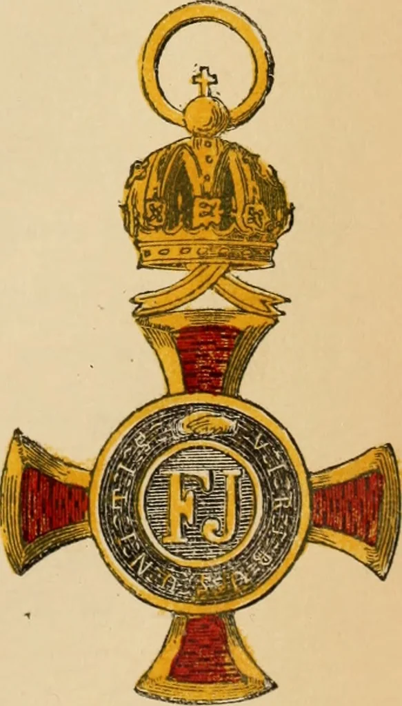 An illustration from The book of orders of knighthood and decorations of honour of all nations ..., 1858, leaf 74