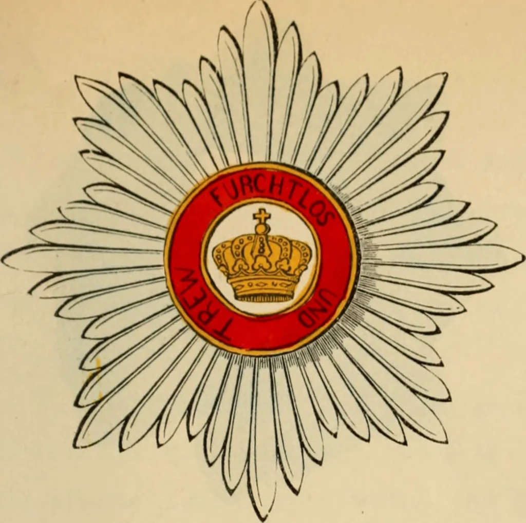 An illustration from The book of orders of knighthood and decorations of honour of all nations ..., 1858, leaf 746
