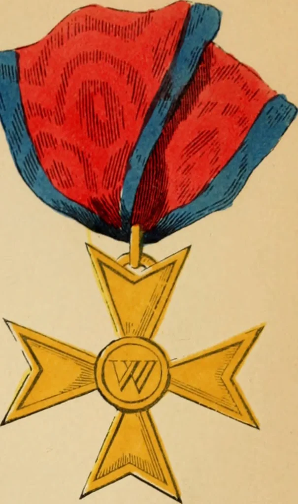 An illustration from The book of orders of knighthood and decorations of honour of all nations ..., 1858, leaf 754