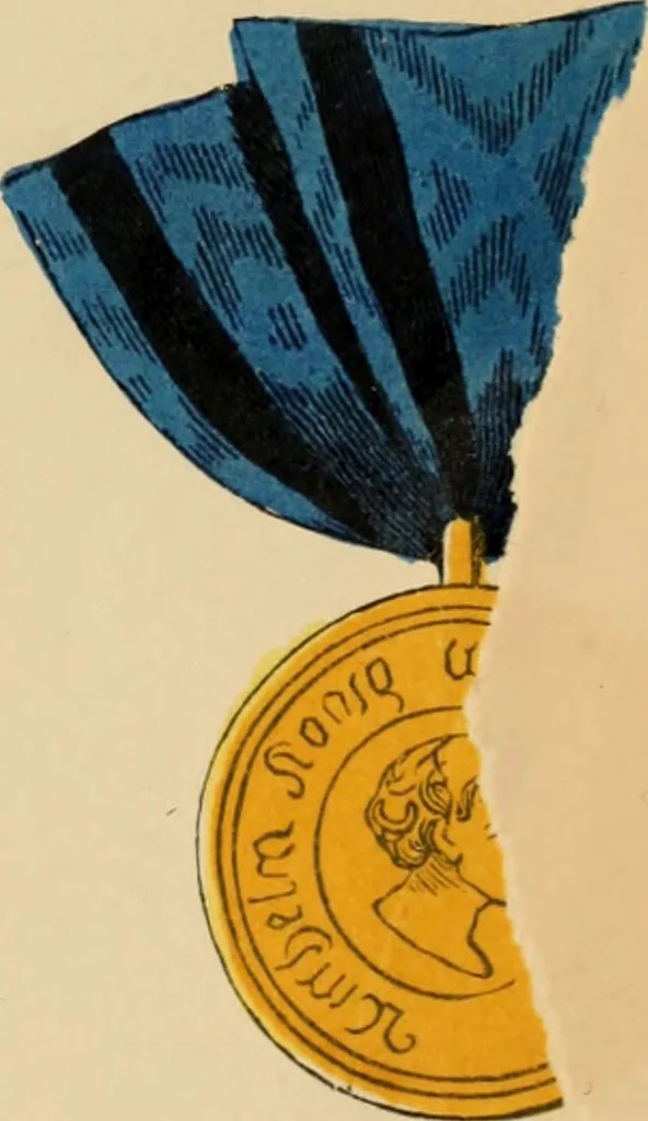 An illustration from The book of orders of knighthood and decorations of honour of all nations ..., 1858, leaf 754