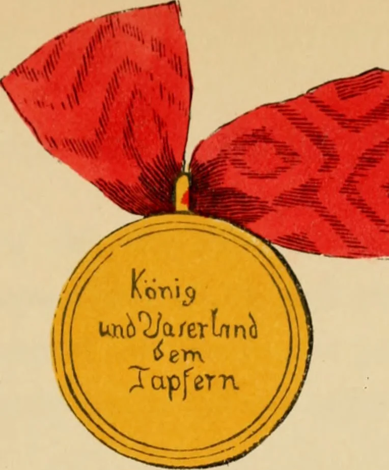 An illustration from The book of orders of knighthood and decorations of honour of all nations ..., 1858, leaf 758