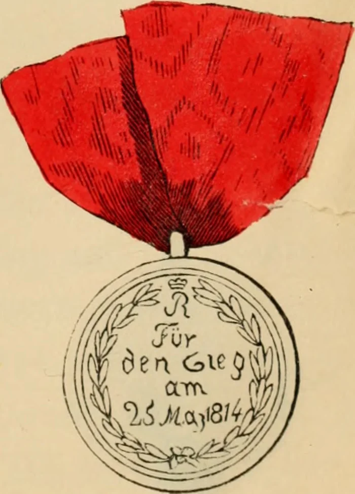 An illustration from The book of orders of knighthood and decorations of honour of all nations ..., 1858, leaf 758