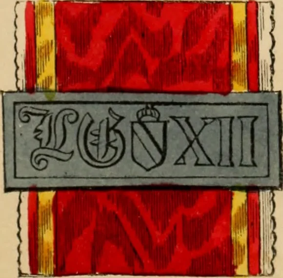 An illustration from The book of orders of knighthood and decorations of honour of all nations ..., 1858, leaf 82