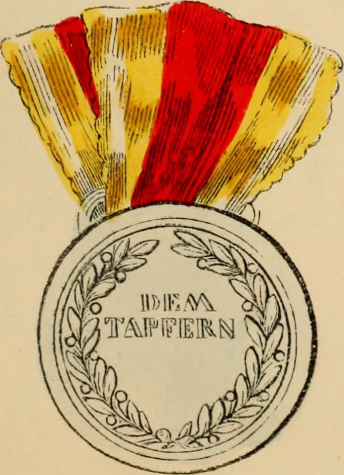 An illustration from The book of orders of knighthood and decorations of honour of all nations ..., 1858, leaf 86