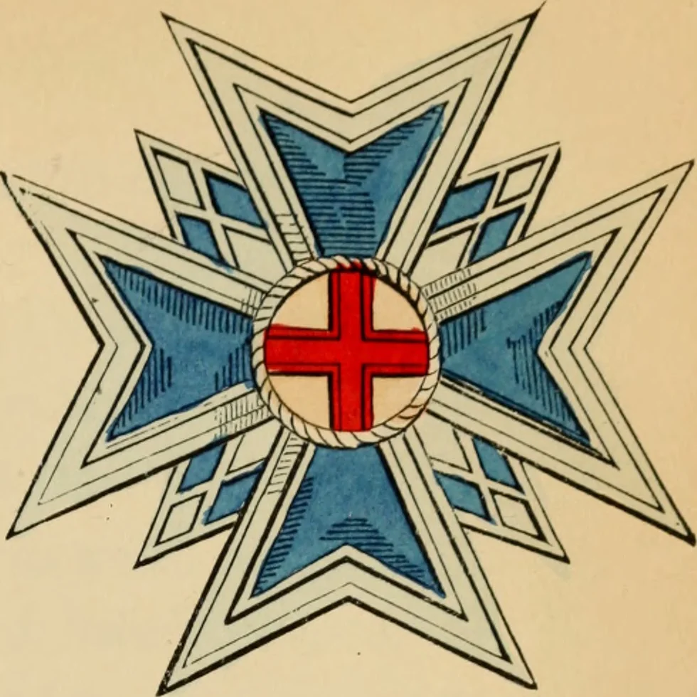 An illustration from The book of orders of knighthood and decorations of honour of all nations ..., 1858, leaf 96