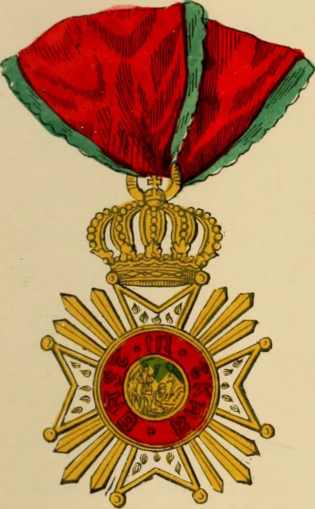 An illustration from The book of orders of knighthood and decorations of honour of all nations ..., 1858, leaf 96