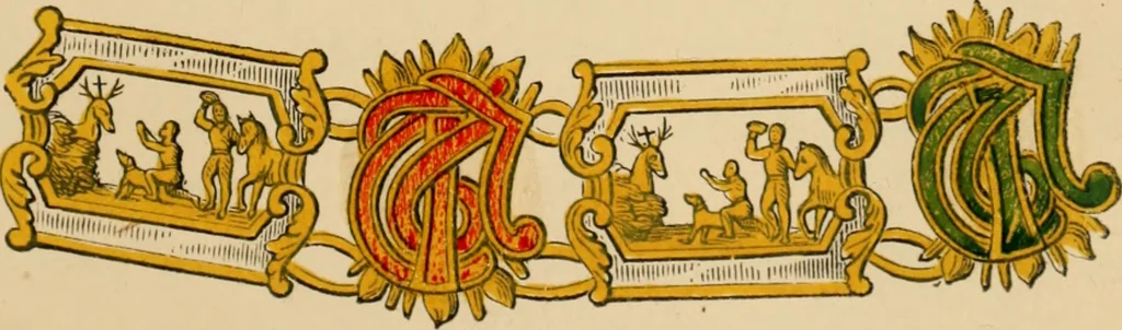 An illustration from The book of orders of knighthood and decorations of honour of all nations ..., 1858, leaf 96