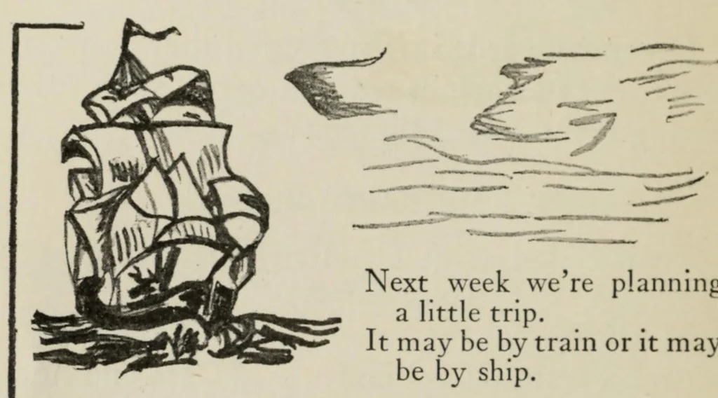 An illustration from A book of original parties, 1925, leaf 20