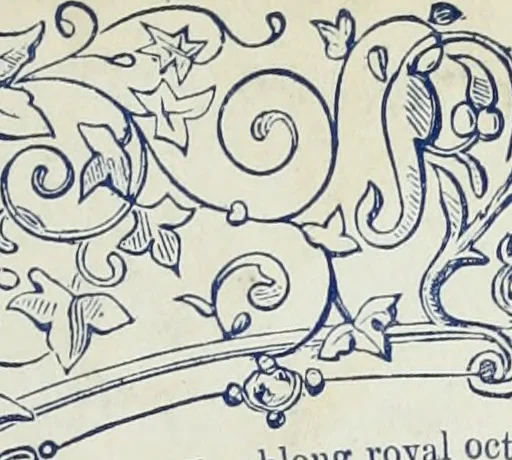 An illustration from The book of ornamental alphabets, ancient and mediaeval, from the eighth century, with numerals; including Gothic; church text, large and small; German arabesque; initials for illumination, monograms, crosses, etc., for the use of architectural and engineering draughtsmen, masons, decorative painters, lithographers, engravers, carvers, etc. etc., 1863, leaf 118