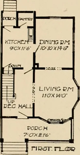 An illustration from Book of plans / Chicago House Wrecking Co., 1913, leaf 10