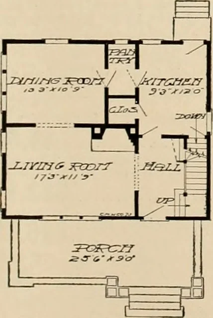 An illustration from Book of plans / Chicago House Wrecking Co., 1913, leaf 14