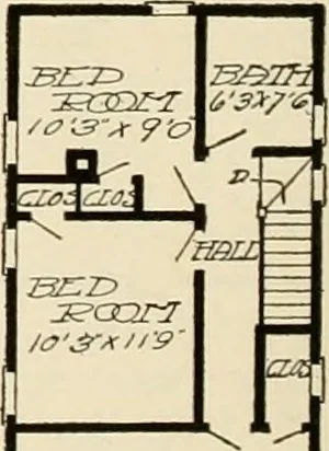 An illustration from Book of plans / Chicago House Wrecking Co., 1913, leaf 17