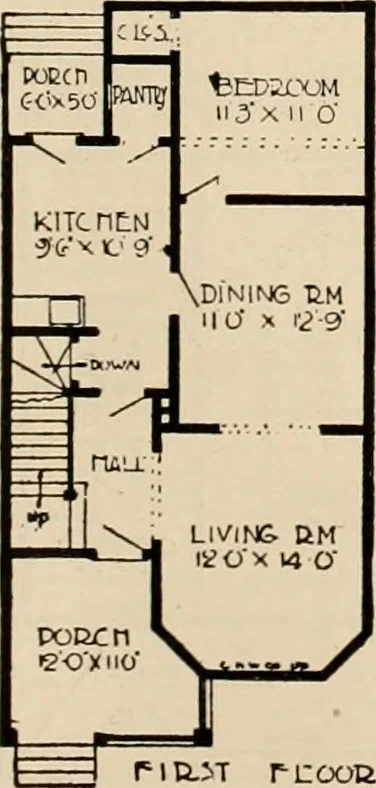An illustration from Book of plans / Chicago House Wrecking Co., 1913, leaf 18