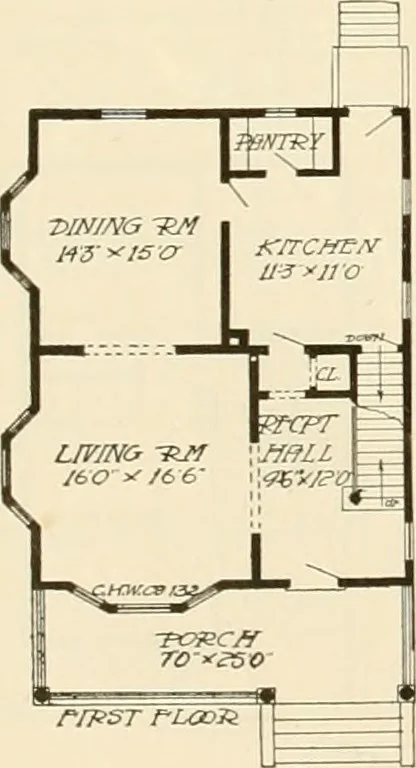 An illustration from Book of plans / Chicago House Wrecking Co., 1913, leaf 19