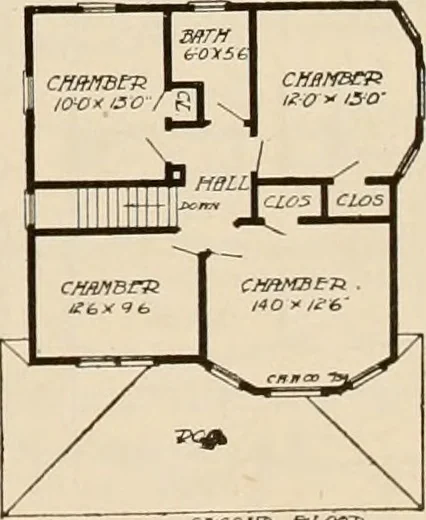 An illustration from Book of plans / Chicago House Wrecking Co., 1913, leaf 22