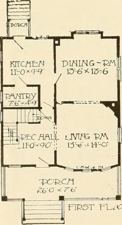 An illustration from Book of plans / Chicago House Wrecking Co., 1913, leaf 23