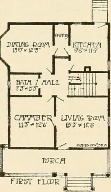 An illustration from Book of plans / Chicago House Wrecking Co., 1913, leaf 25