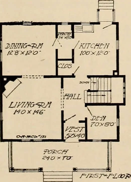 An illustration from Book of plans / Chicago House Wrecking Co., 1913, leaf 26