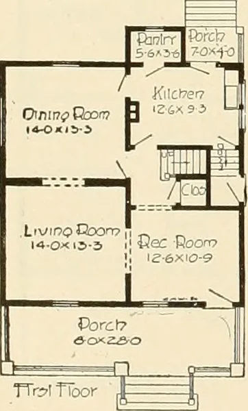 An illustration from Book of plans / Chicago House Wrecking Co., 1913, leaf 27