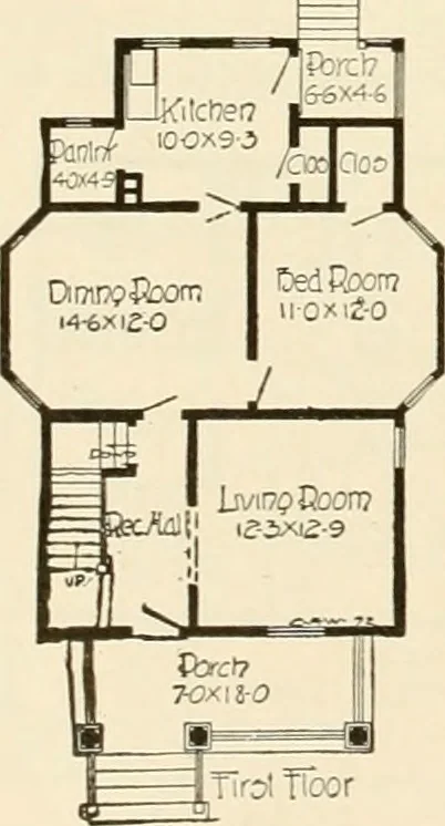 An illustration from Book of plans / Chicago House Wrecking Co., 1913, leaf 29