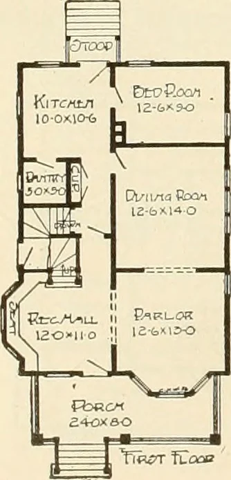 An illustration from Book of plans / Chicago House Wrecking Co., 1913, leaf 33