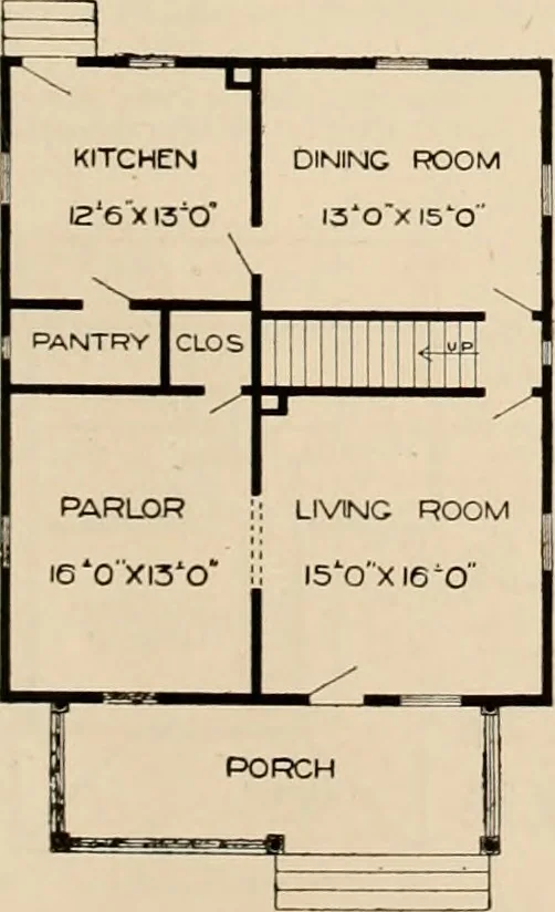 An illustration from Book of plans / Chicago House Wrecking Co., 1913, leaf 34