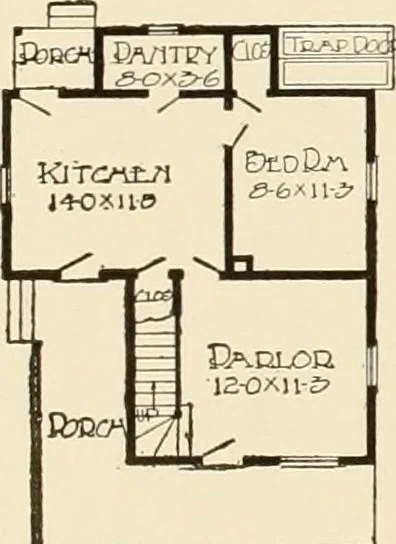 An illustration from Book of plans / Chicago House Wrecking Co., 1913, leaf 35