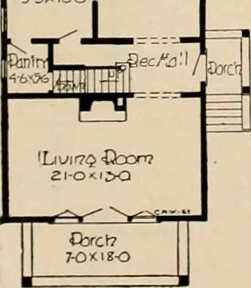 An illustration from Book of plans / Chicago House Wrecking Co., 1913, leaf 36