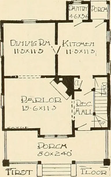 An illustration from Book of plans / Chicago House Wrecking Co., 1913, leaf 37