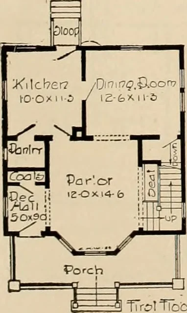 An illustration from Book of plans / Chicago House Wrecking Co., 1913, leaf 38
