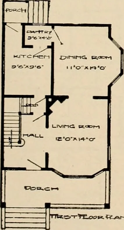 An illustration from Book of plans / Chicago House Wrecking Co., 1913, leaf 40