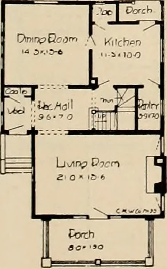 An illustration from Book of plans / Chicago House Wrecking Co., 1913, leaf 44