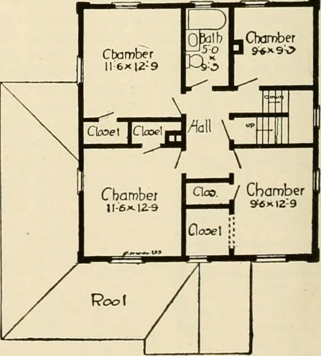 An illustration from Book of plans / Chicago House Wrecking Co., 1913, leaf 45