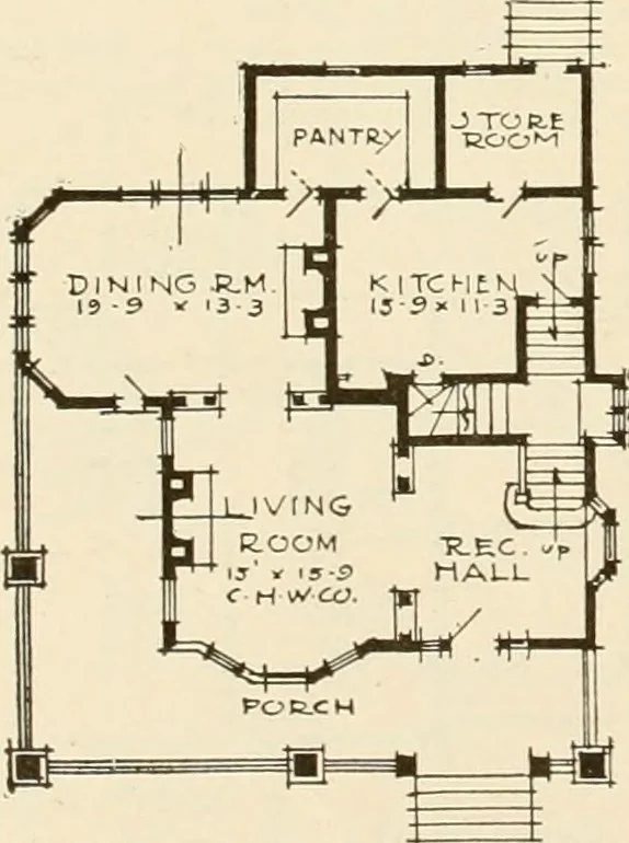 An illustration from Book of plans / Chicago House Wrecking Co., 1913, leaf 47