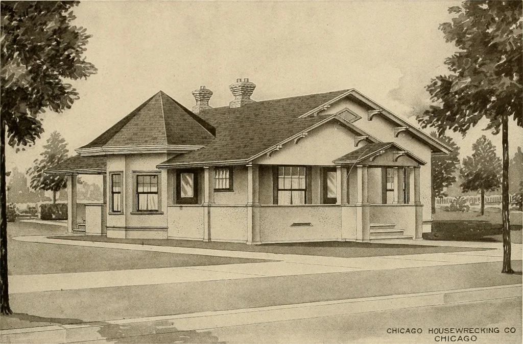 An illustration from Book of plans / Chicago House Wrecking Co., 1913, leaf 54