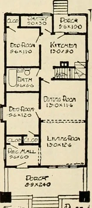 An illustration from Book of plans / Chicago House Wrecking Co., 1913, leaf 55