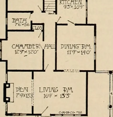 An illustration from Book of plans / Chicago House Wrecking Co., 1913, leaf 56