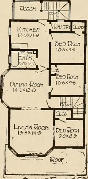 An illustration from Book of plans / Chicago House Wrecking Co., 1913, leaf 62
