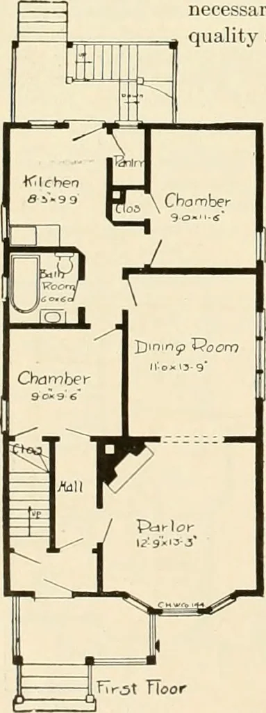 An illustration from Book of plans / Chicago House Wrecking Co., 1913, leaf 63