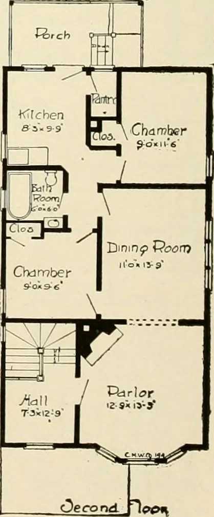 An illustration from Book of plans / Chicago House Wrecking Co., 1913, leaf 63