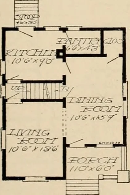 An illustration from Book of plans / Chicago House Wrecking Co., 1913, leaf 64