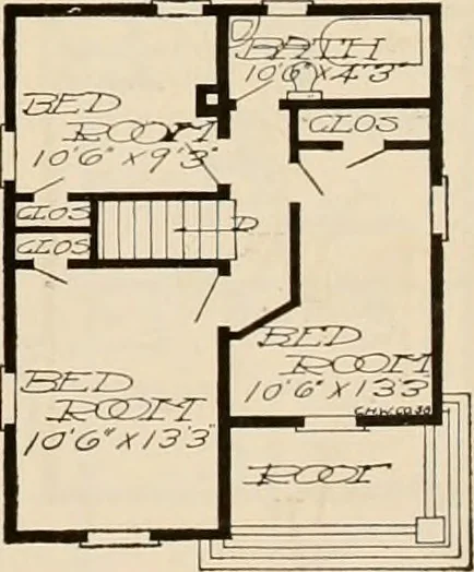 An illustration from Book of plans / Chicago House Wrecking Co., 1913, leaf 64