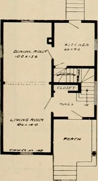An illustration from Book of plans / Chicago House Wrecking Co., 1913, leaf 66