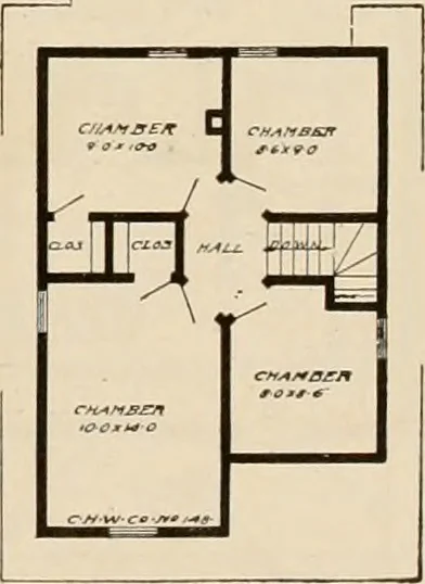 An illustration from Book of plans / Chicago House Wrecking Co., 1913, leaf 66