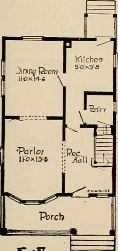 An illustration from Book of plans / Chicago House Wrecking Co., 1913, leaf 70