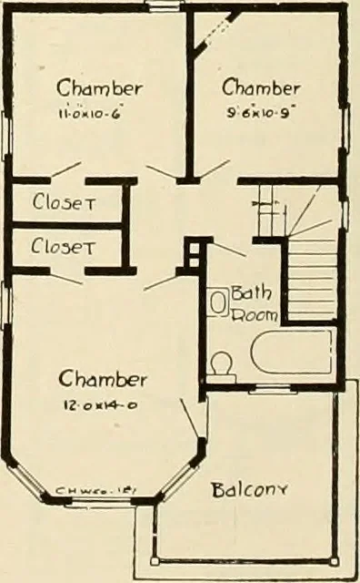 An illustration from Book of plans / Chicago House Wrecking Co., 1913, leaf 71