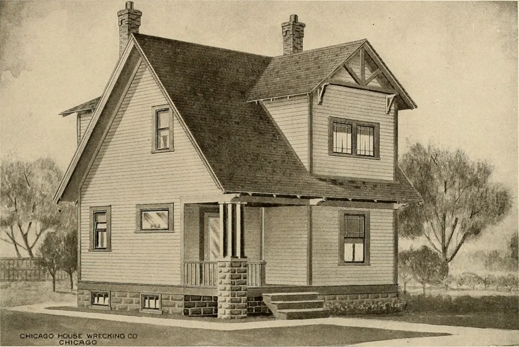 An illustration from Book of plans / Chicago House Wrecking Co., 1913, leaf 72