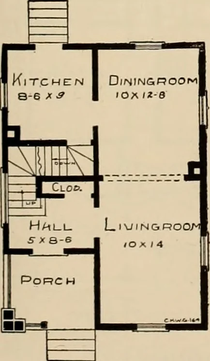 An illustration from Book of plans / Chicago House Wrecking Co., 1913, leaf 72