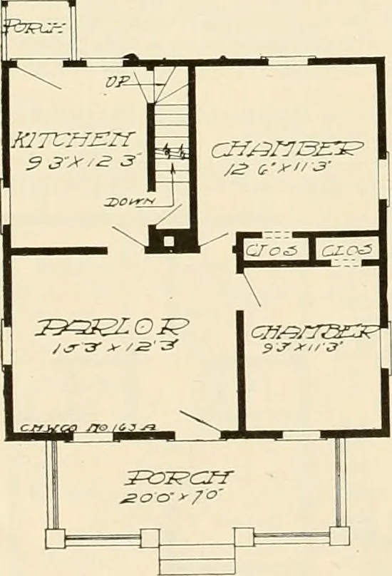 An illustration from Book of plans / Chicago House Wrecking Co., 1913, leaf 73